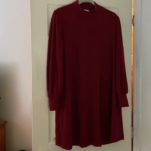 Long sleeve mini dress